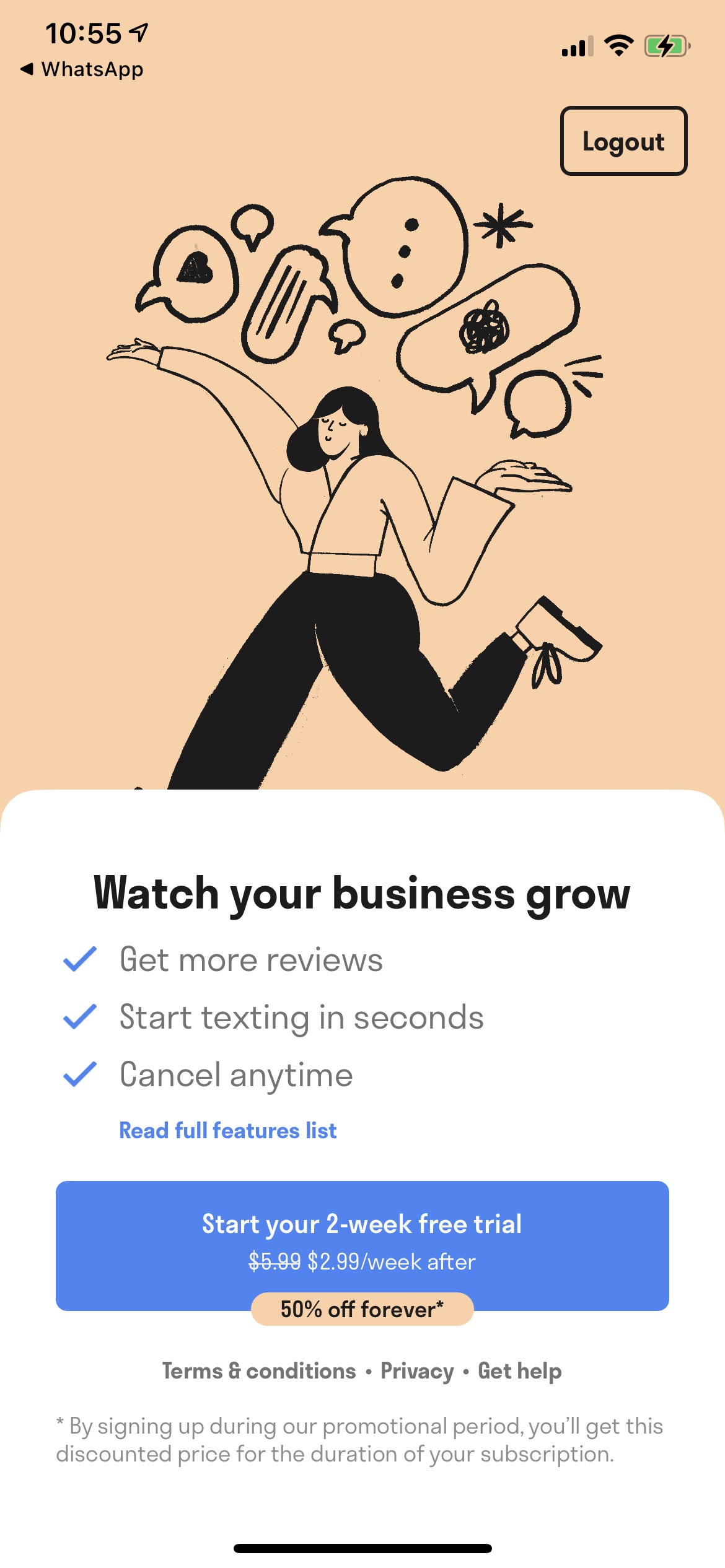 Chalkboard Second Line screenshot 1