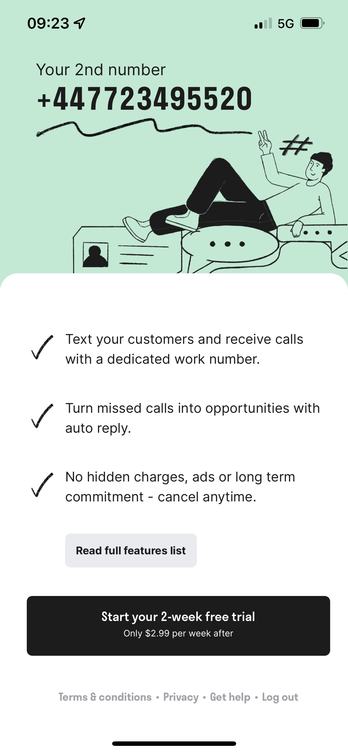 Chalkboard Second Line screenshot 2